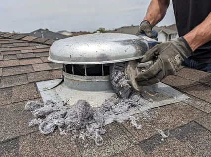 Cleaning Dryer Vent On Roof in North Miami