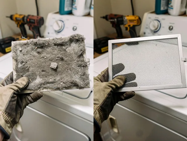 Professional lint trap cleaning by North Miami Dryer Vent Cleaning in North Miami