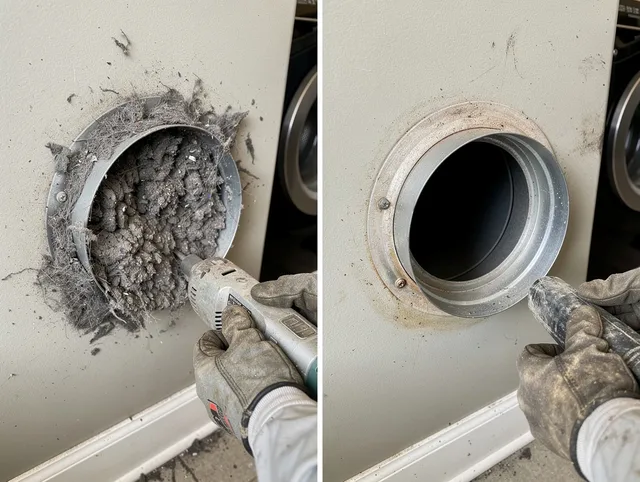 Professional clogged vent cleaning by North Miami Dryer Vent Cleaning in North Miami